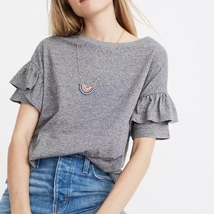 Madewell Ruffle Sleeve Tee